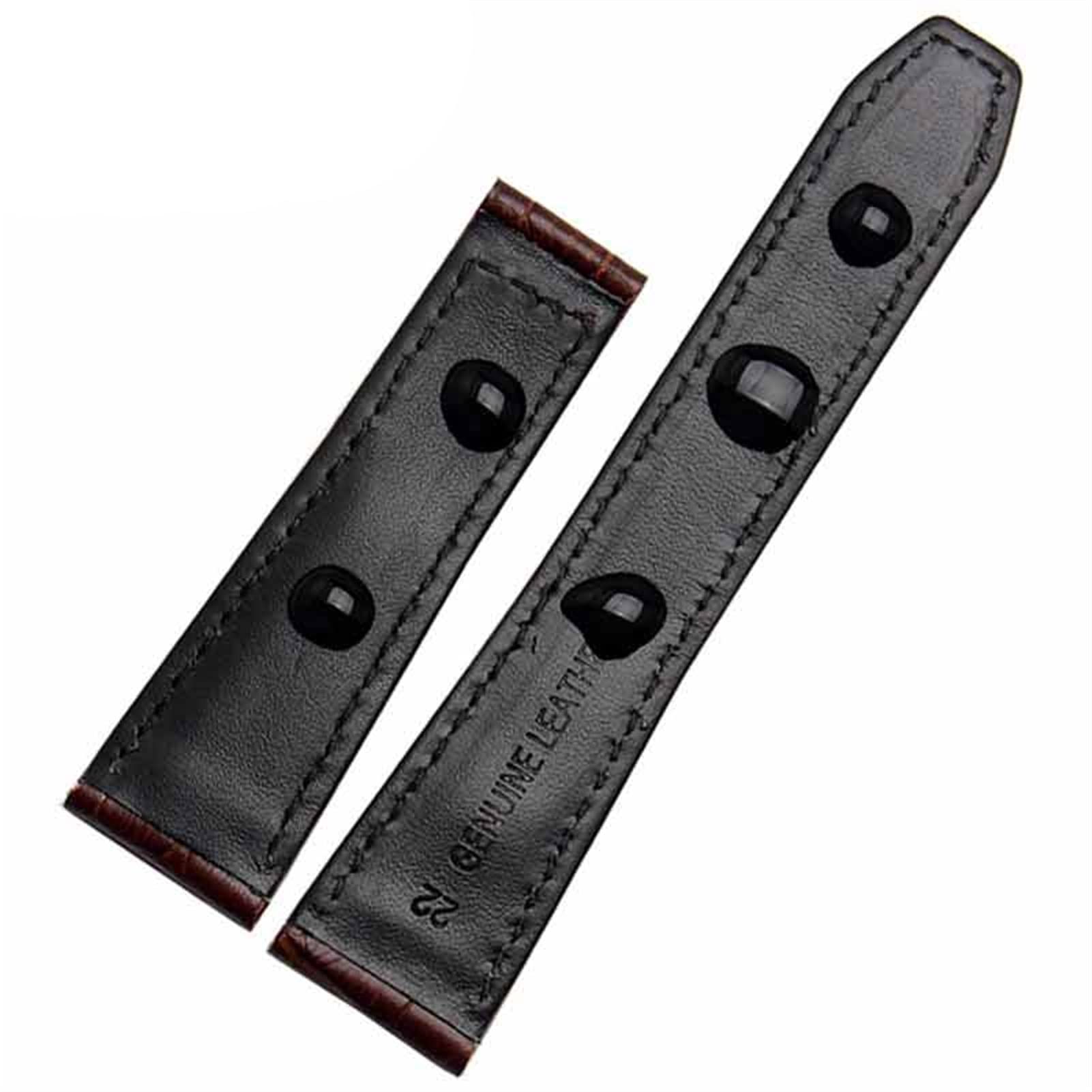 Cinturino in pelle di vitello per orologio Eliros, cinturino in vera pelle di mucca, 20 mm, 22 mm, con fibbia deployante