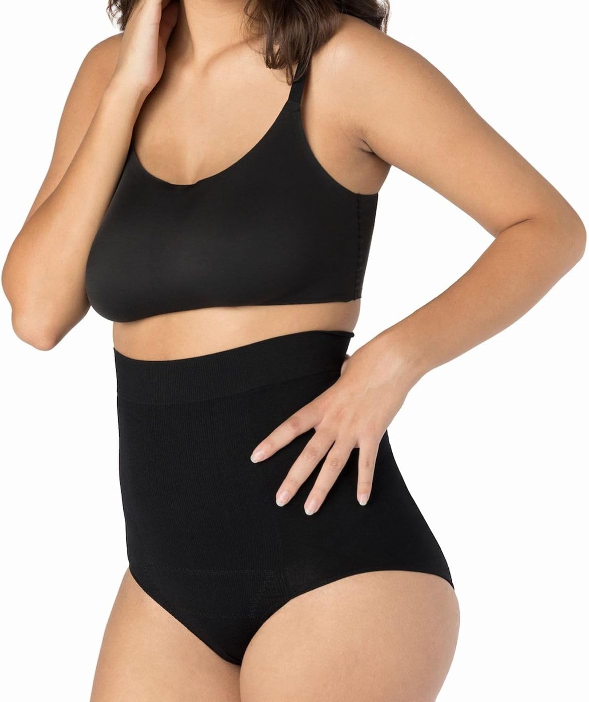 Upspring C-Panty C-Section Recovery Underwear with Silicone Panel for Incision Care, Black, Small-Medium