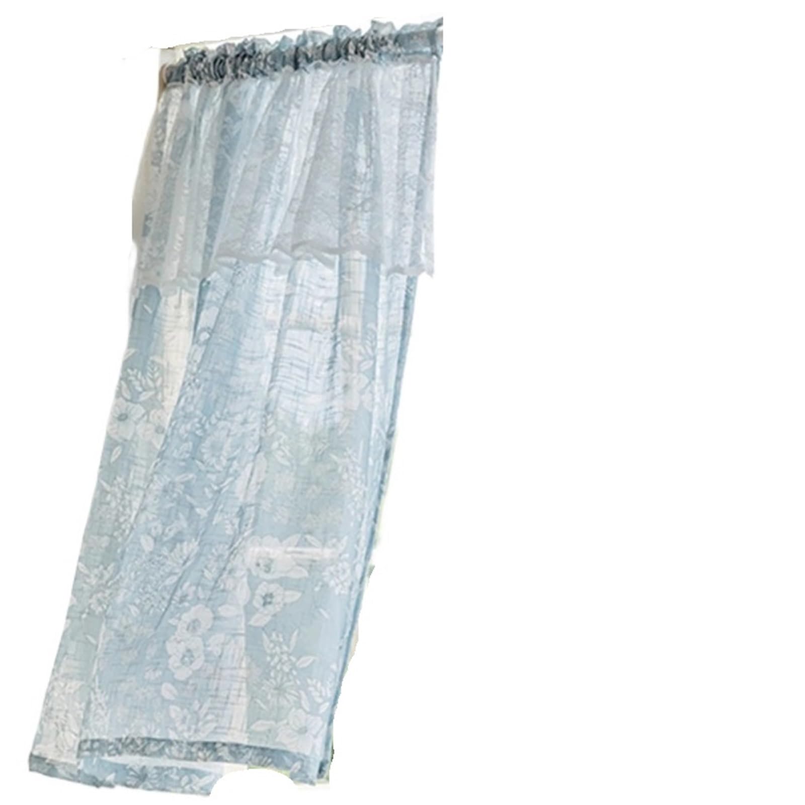 LNNXSZ Short Curtains 1pc Light Luxury Bay Window Small Fresh Screen Sunscreen Short Curtain Semi-shading Through The Rod(W150xH250cm)