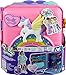Polly Pocket Pollyville Playset, Resort Rollaway Suitcase, Large Travel Toy with 4 Dolls, Car, 25+ Accessories & Storage
