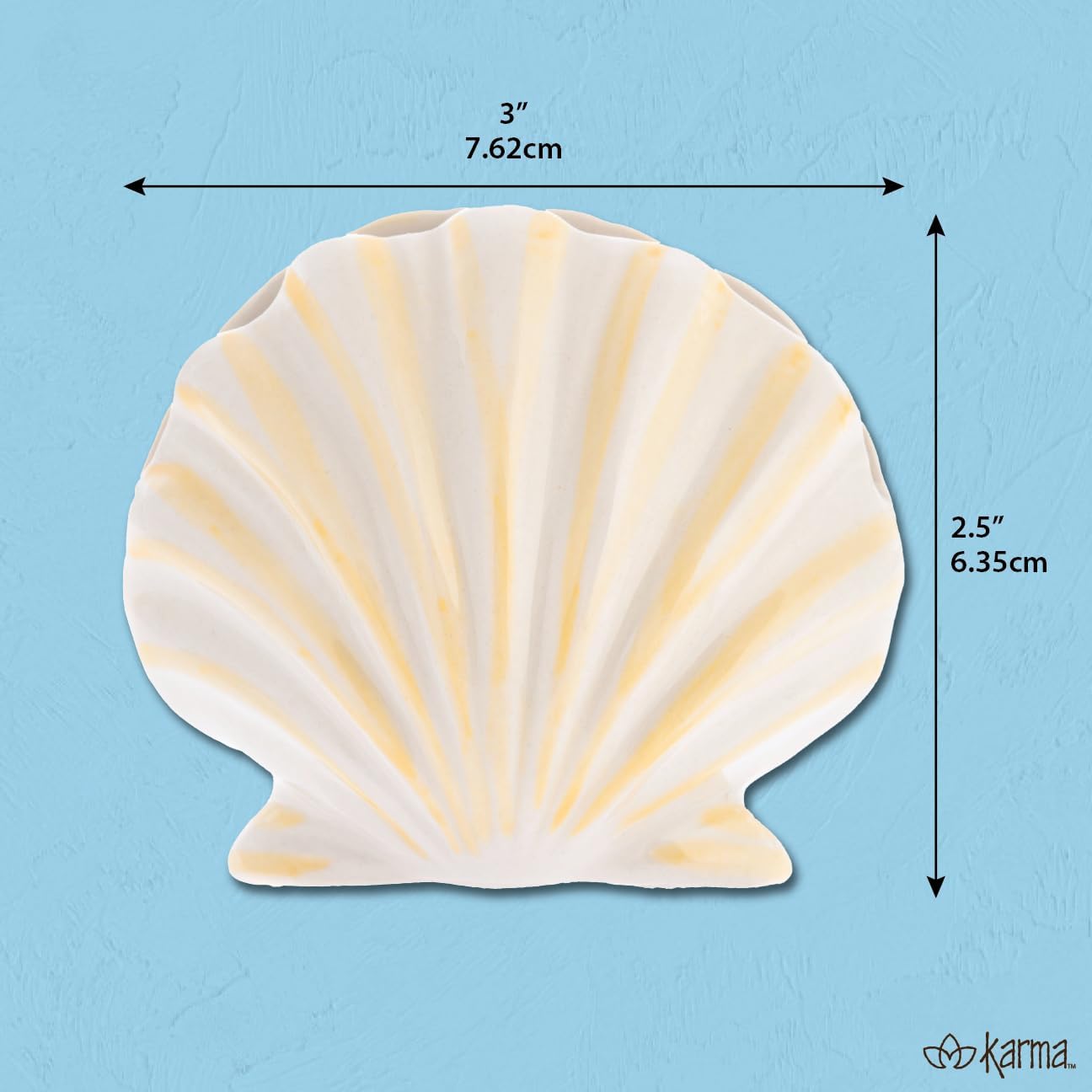 Karma, Seashell Placecard Holder, Cut Shell for Beach Wedding Place Cards, Shells for Wedding or Event Table Décor image 3