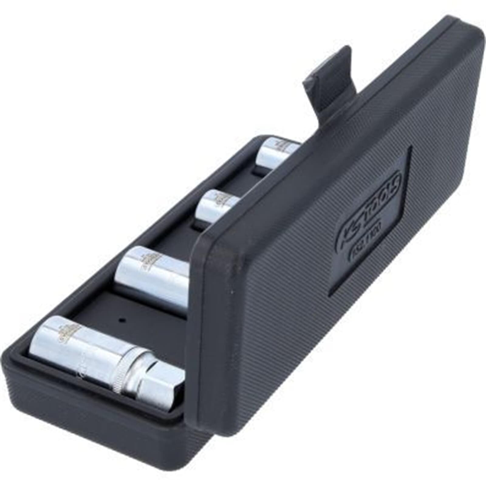 KS Tools 152.1100 1/2" Serie di Estrattori per Prigionieri, 4 Pezzi, Esecuzione a Rulli Eccentrici, per Filettatura Destra e Sinistra, in Astuccio in Plastica