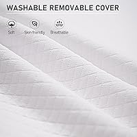 Vista 8 de SUNYRISY Adjustable Wide Size Bed Wedge Pillow, Wedge Mattress Topper with Washable Cover, Mattress Wedge Lifter, Inclined Mattress Elevator for