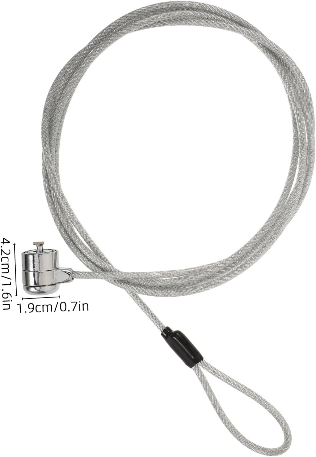 1 Set Laptop Lock Cable with Keys: 6.6ft Universal Keyed Security Lock - Flexible & Anti-Theft Locking Wire for Home Office Public Computer Projector
