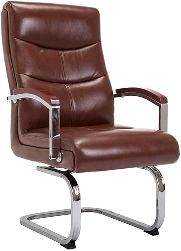 Miniatura 5 de Silla de computadora ergonómica ajustable para oficina ejecutiva con borde de asiento de cascada, cuero regenerado (E)