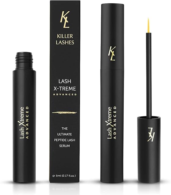 KL Killer Lashes Eyelash Serum - Lash Growth Serum & Lash Conditioner for Healthier, Longer Lashes after 2 Weeks of Use | Eyelash Enhancing Serum for Wider & Thicker Lashes, 1 Count