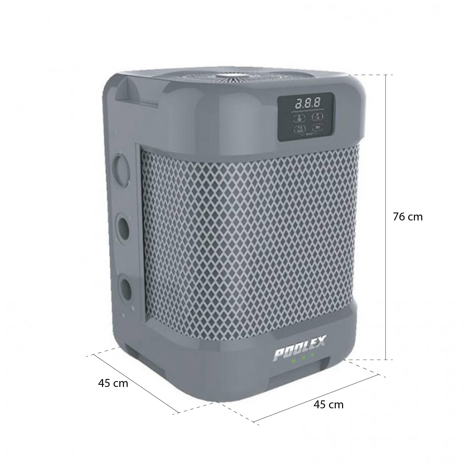 POOLEX Pompe à Chaleur Q-Line 5 Full Inverter 5kW 20-35 m3 Chauffage Refroidissement