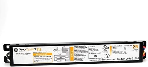 Miniatura 2 de GE Balasto de luz fluorescente electrónico comercial de 2 bombillas