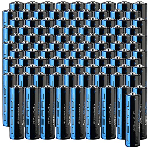 PEARL Battery: 100er-Set Super-Alkaline-Batterien Typ AA/Mignon, 1,5 V...
