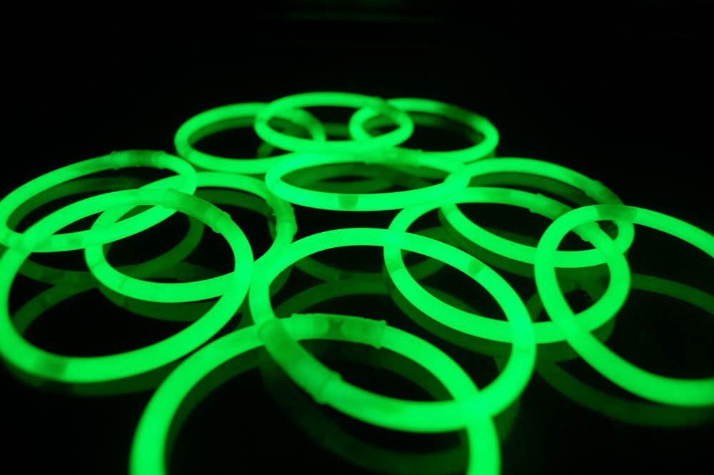 Amscan Tubo de barra luminosa de 8 pulgadas, paquete de 36 - Verde