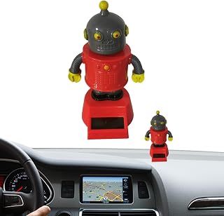 Brinquedo de dança de painel,Figuras de robôs movidos a energia solar balançando ornamentos - Estatueta de dança criativa para mesa, painel de carro, peitoril de janela, Hochei