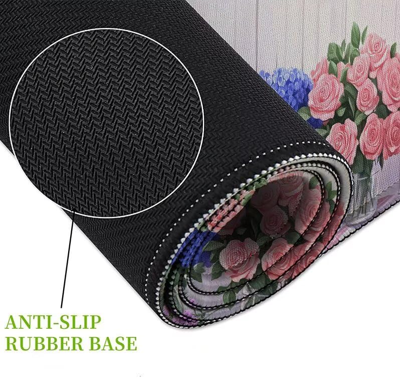 Tapis de souris fleur format desk mat pour un espace PC ordonné