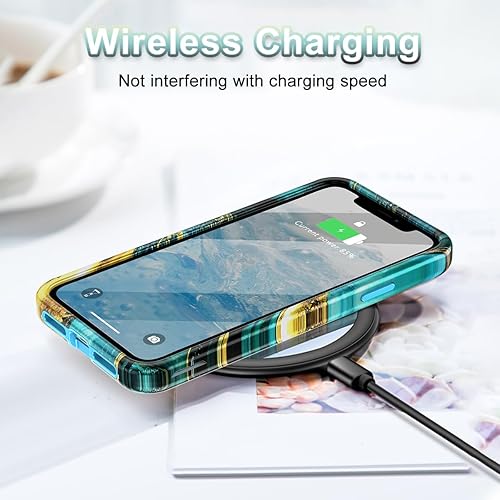 Miniatura 6 de CASEFIV Funda compatible con iPhone 11, patrón de mármol 3 en 1, resistente a prueba de golpes, cuerpo completo, resistente a los golpes,