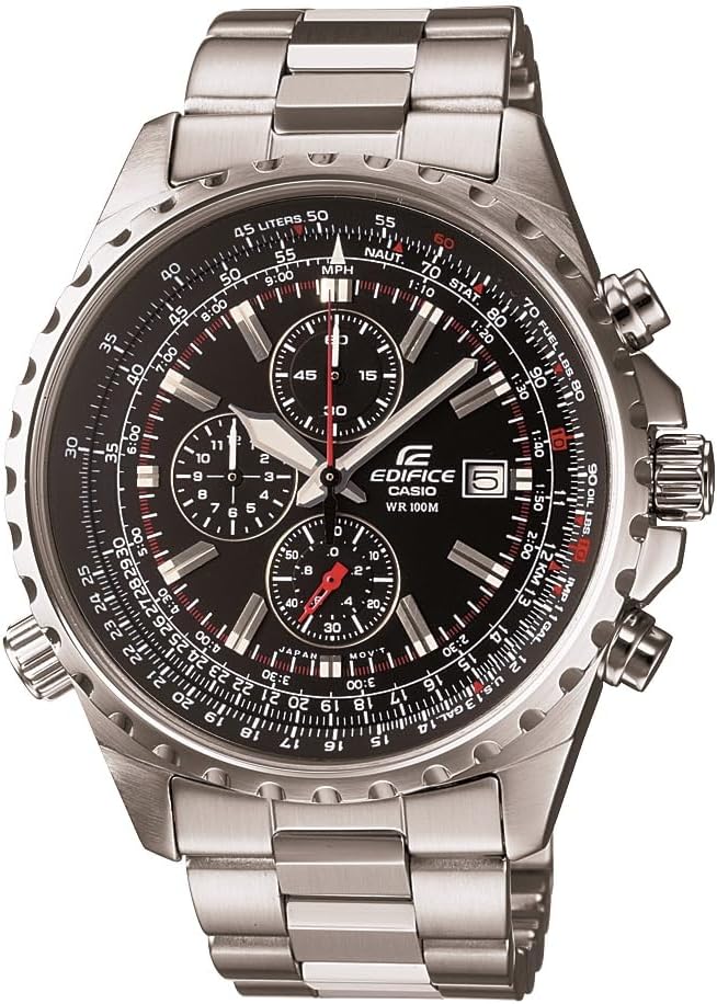 Casio Men's EF527D-1AV "Edifice" Stainless Steel Multi-Function Watch