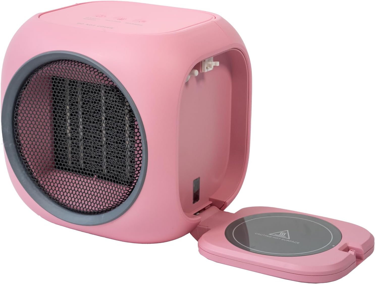 Calefactor Eléctrico Portátil Cerámico PTC 800W 120V con Calientatazas