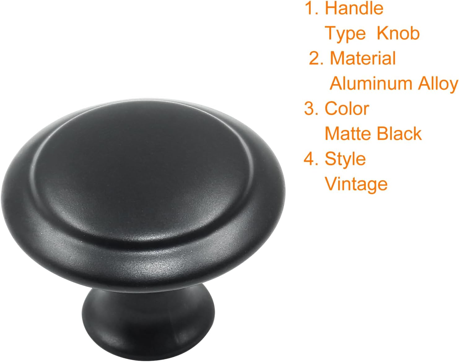 Litoexpe 12 Pcs Black Cabinet Knobs, 1 Inch Cabinet Pulls Drawer Knobs Round Knob with Mounting Screws, Dresser Knobs Cabinet Hardware