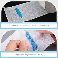 Vista 8 de 10 rollos de bufanda cuello papel de peluquería cuello de peluquería papel de seda desechables tiras para el cuello de la barberia tiras