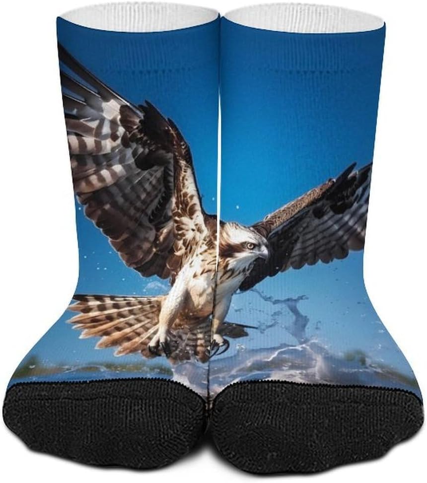 Ospreyes Flying North America Knee High Socks Athletic Long Stockings Sport Casual Crew Tube Sock Boot