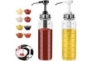 17oz No-Drip Lead-Free Glass Olive Oil & Sauce Squeeze Bottle