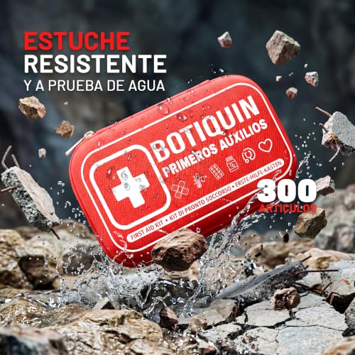 Miniatura 4 de Nuvexia Super Botiquin De Primeros Auxilios Premium 200 Piezas I Kit De Supervivencia Para Coche, Viaje, Hogar O Montaña I First Aid Kit I Ideal Para Emergencias Y Senderismo.