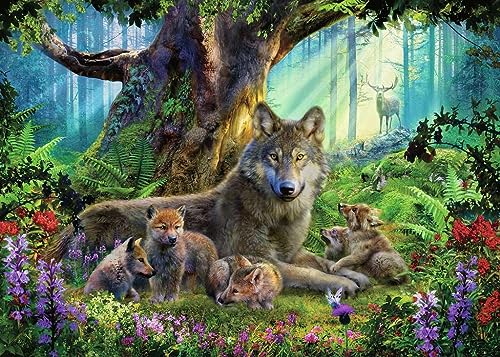 Ravensburger 15987 Wolves In The Forest 1000 Piece Puzzle thumb #1