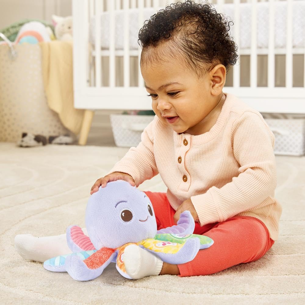 VTech Marina Polipetta Canterina, Animale Peluche Interattivo con 18 Canzoni, Melodie, Modalità Musica e Natura, 3 Pulsanti Interattivi, Lingua Italiana, Batterie Incluse, 3-36 Mesi