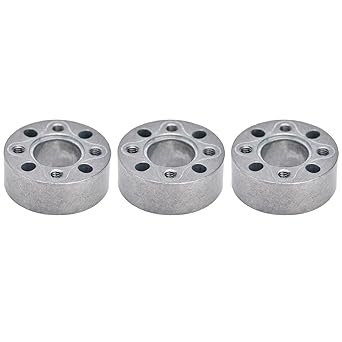 Ubersweet 32mm Aluminum Alloy Gasket, 14mm Center Aperture 3Pcs Easy Replacement Standard Sizes M4 Thread Hole Gaskets for Robots for Mechanical Models(3504-0032-0120)