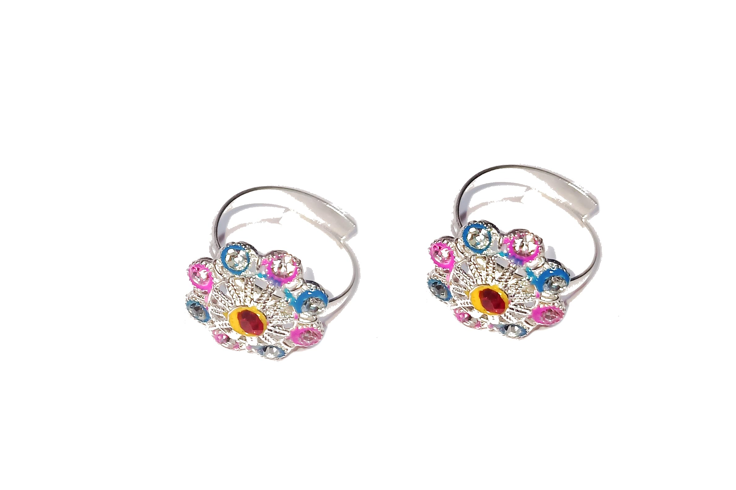 Adhira's Silver Adjustable Daily Used Toe Rings/bichiya/jodavi/masoli For Womens(203)-image-36