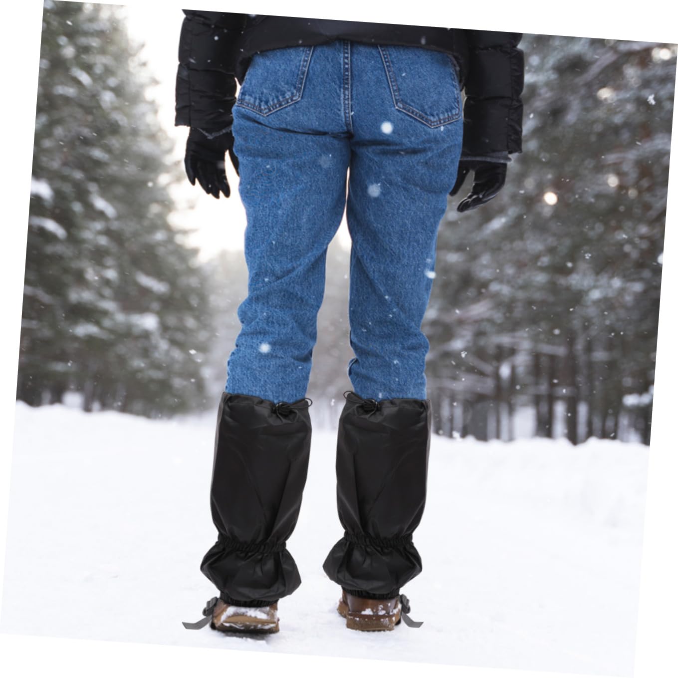 Abaodam wasserdichte Outdoor Gamaschen Für Schneeschutz Und Atmungsaktiv Und Verstellbar Zubehör Für Camping Und Outdoor Aktivitäten
