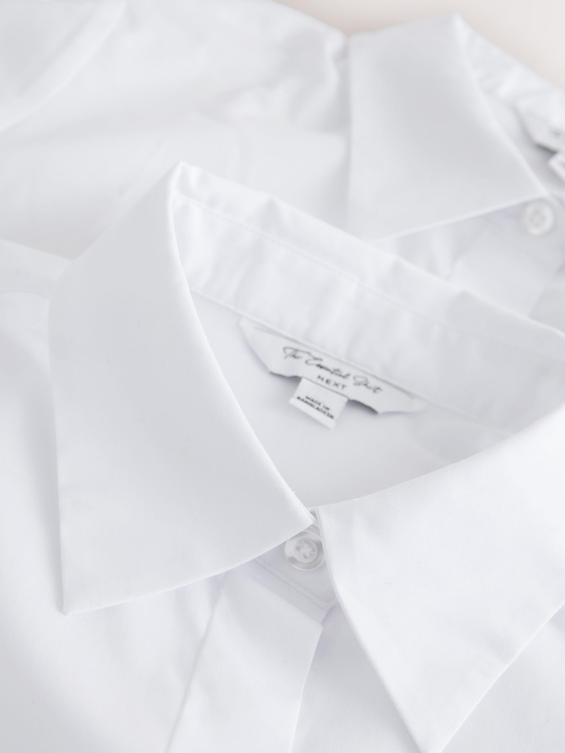 NEXT Femme Chemise Stretch ajustée à Manches Courtes, Lot de 2 | Coupe standard
