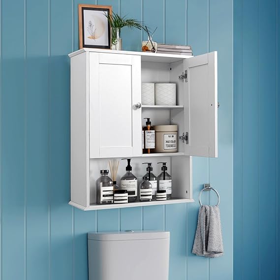 Amazon.com: BYAOLVCY Bathroom Cabinet Wall Mounted Over Toilet Storage ...