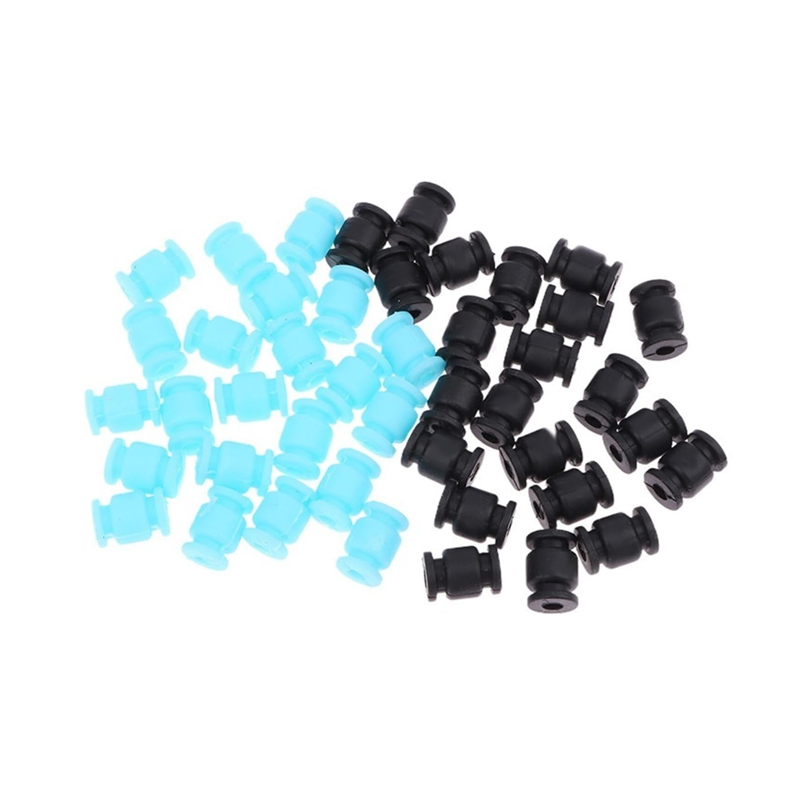 Gumowe kulki amortyzujące antywibracyjne M3 x 4,6 mm amortyzator miękki uchwyt do drona RC F4 F7 kontroler lotu Gimbal FPV Racing (czarne)