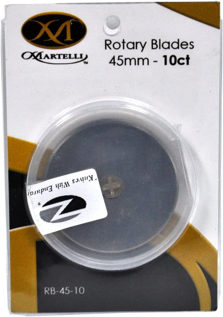 Martelli Rotary Cutter Blades (45mm, 10 Blades) Arts