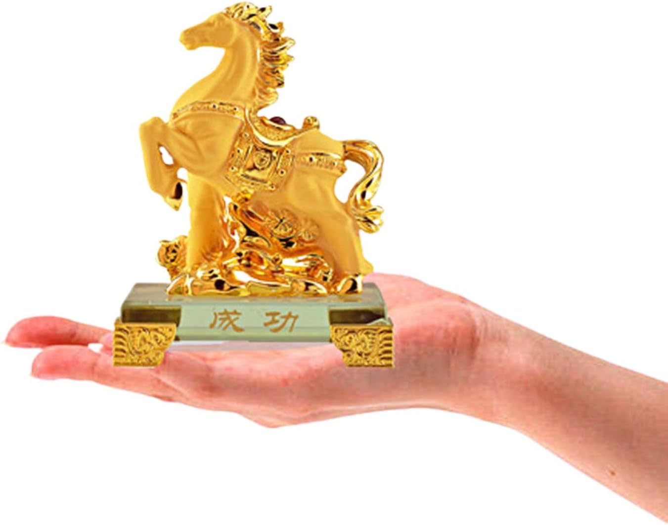 沙金 Brass Chinese Zodiac Feng Shui Figurine Deco, 十二生肖树脂工艺品小摆件 Feng Shui Figurine Home Office Decor Chinese Gifts 全套鼠牛虎兔龙蛇马羊猴鸡狗猪 9143