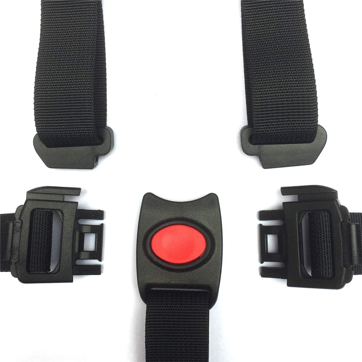 Correas para Trona,Arnes de Cinco Puntos Bebé Arneses,Arnés para Bebé 5 Puntos,Arnés Ajustable 5 Puntos para Niños,Adecuado para Cochecitos Bebé,Cochecitos