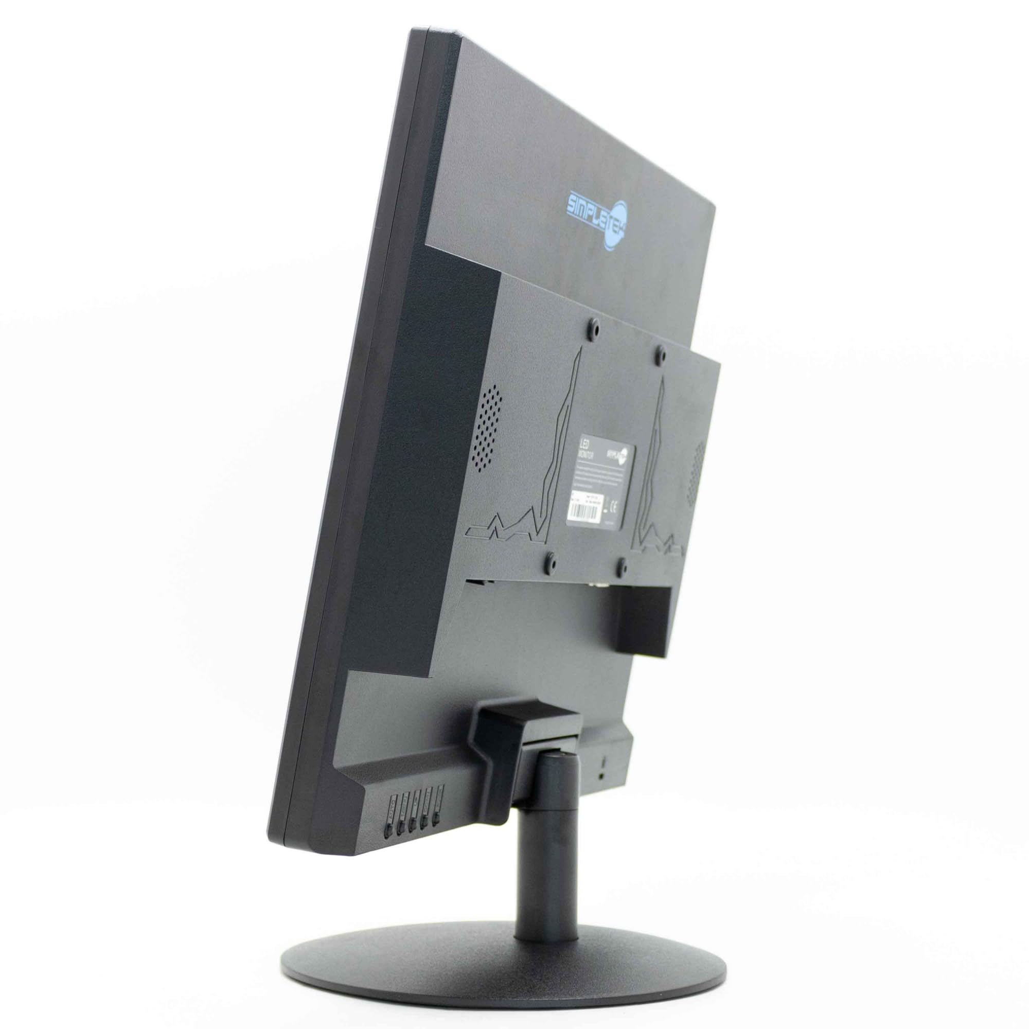 SIMPLETEK - Monitor HD 17" 4:3 5:4 | HDMI VGA | Speaker integrati | VESA 75x75mm | Ideale per Casse DVR Sistemi di Sicurezza Uffici