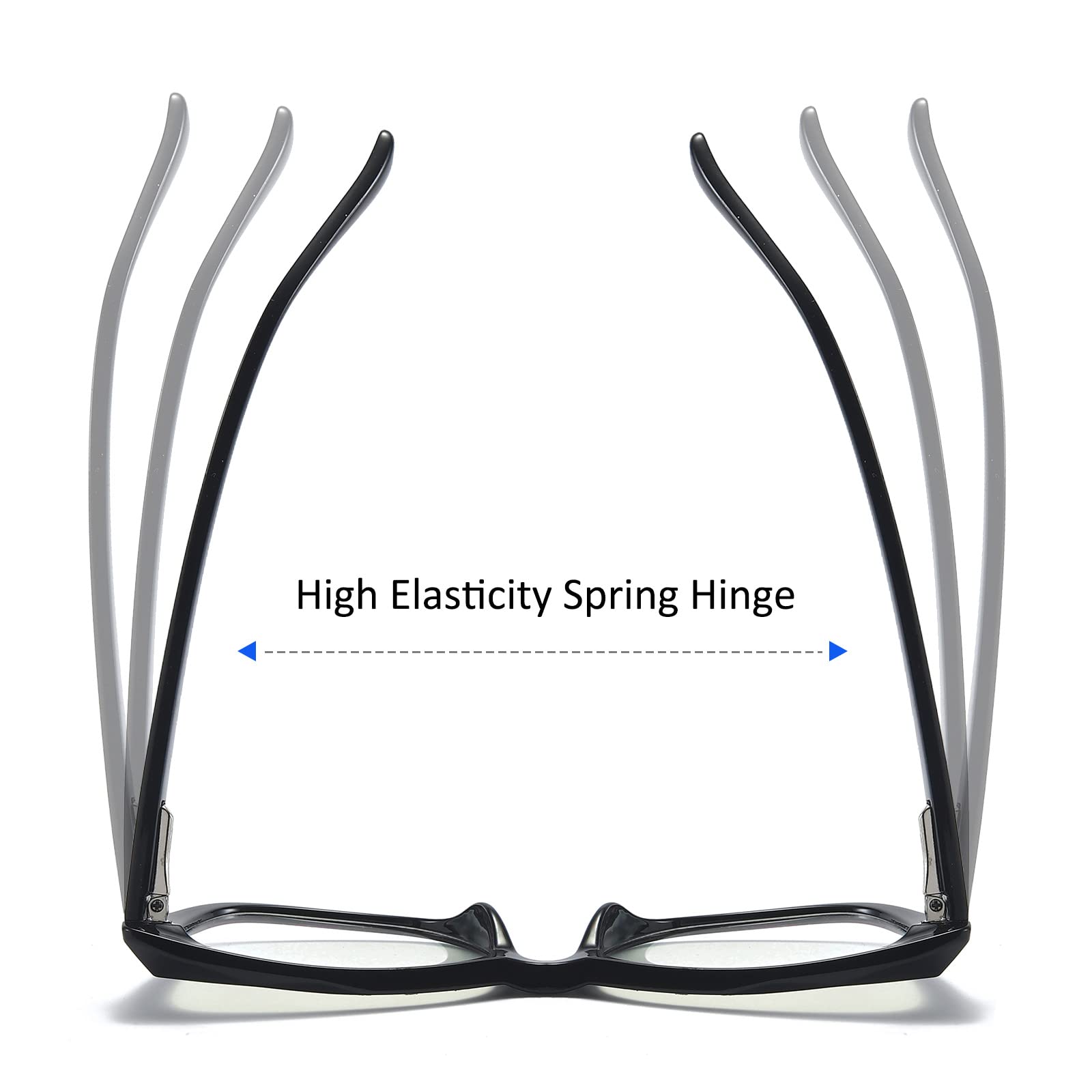 Prtcslwd - Juego de 3 lentes de ojo de gato para mujer, color azul, con bloqueo claro