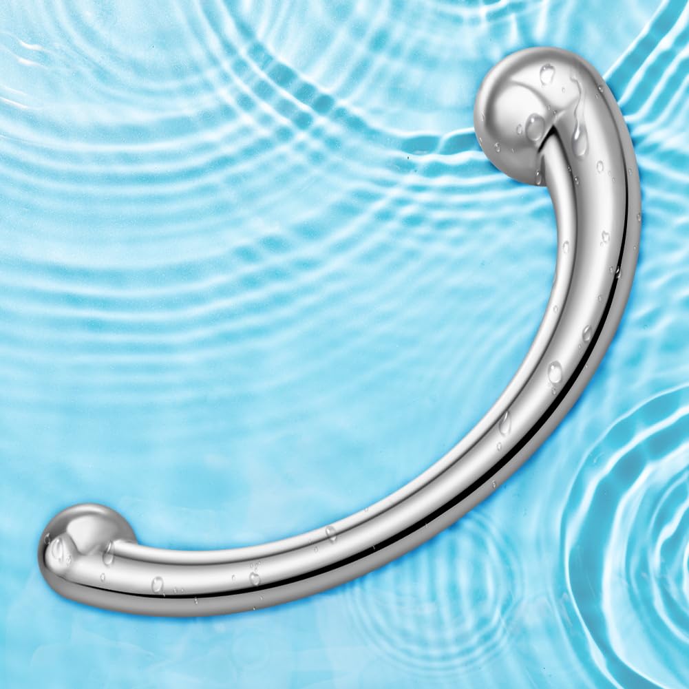 SXOVO Dildo Doppio in Acciaio Inossidabile - Dildo Anale in Metallo, Butt Plug Analesex Toy per Massaggio Prostata e Masturbazione Punto G, Toys Sessuali per Donna Uomini Coppie