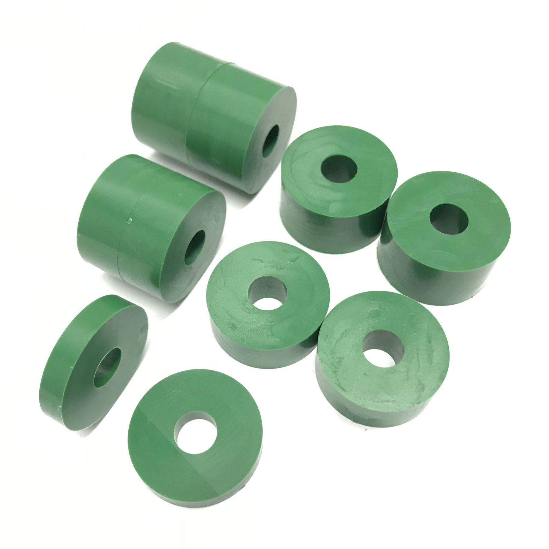 hawkeng8mm (M8) Nylon Spacers Standoff Washers (10 Pack) 4 x 15mm, 4 x 10mm, 2 x 5mm - Green