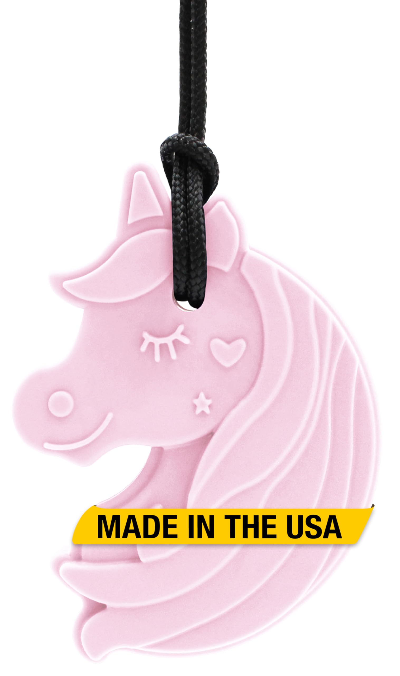 ARK Chewnicorn Chew Necklace, Standard, Softest, Light Pink