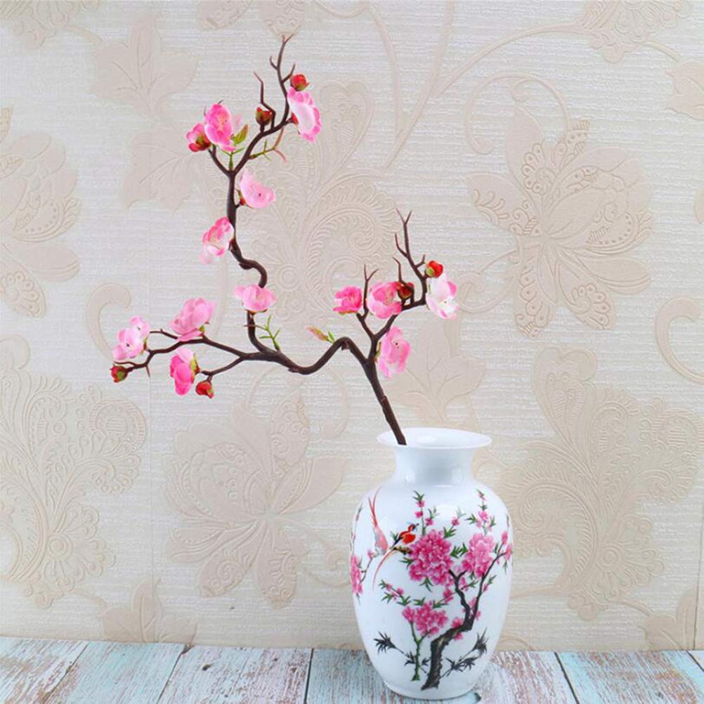 Betylifoy fiore Artificiali di Prugna 4PCS Seta fiore di Prugna Rami 97cm Lungo Artificiale di Seta Composizione per Matrimonio Casa Decorazione da