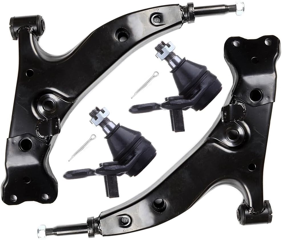 SCITOO 4pcs Front Suspension Kit Lower Control Arm Lower Ball Joint Fit 1993-1995 For Geo Prizm 1993-1995 For Toyota Corolla