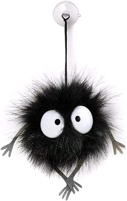Figurine Totoro Peluche Noiraude Susuwatari avec Ventouse Studio Ghibli