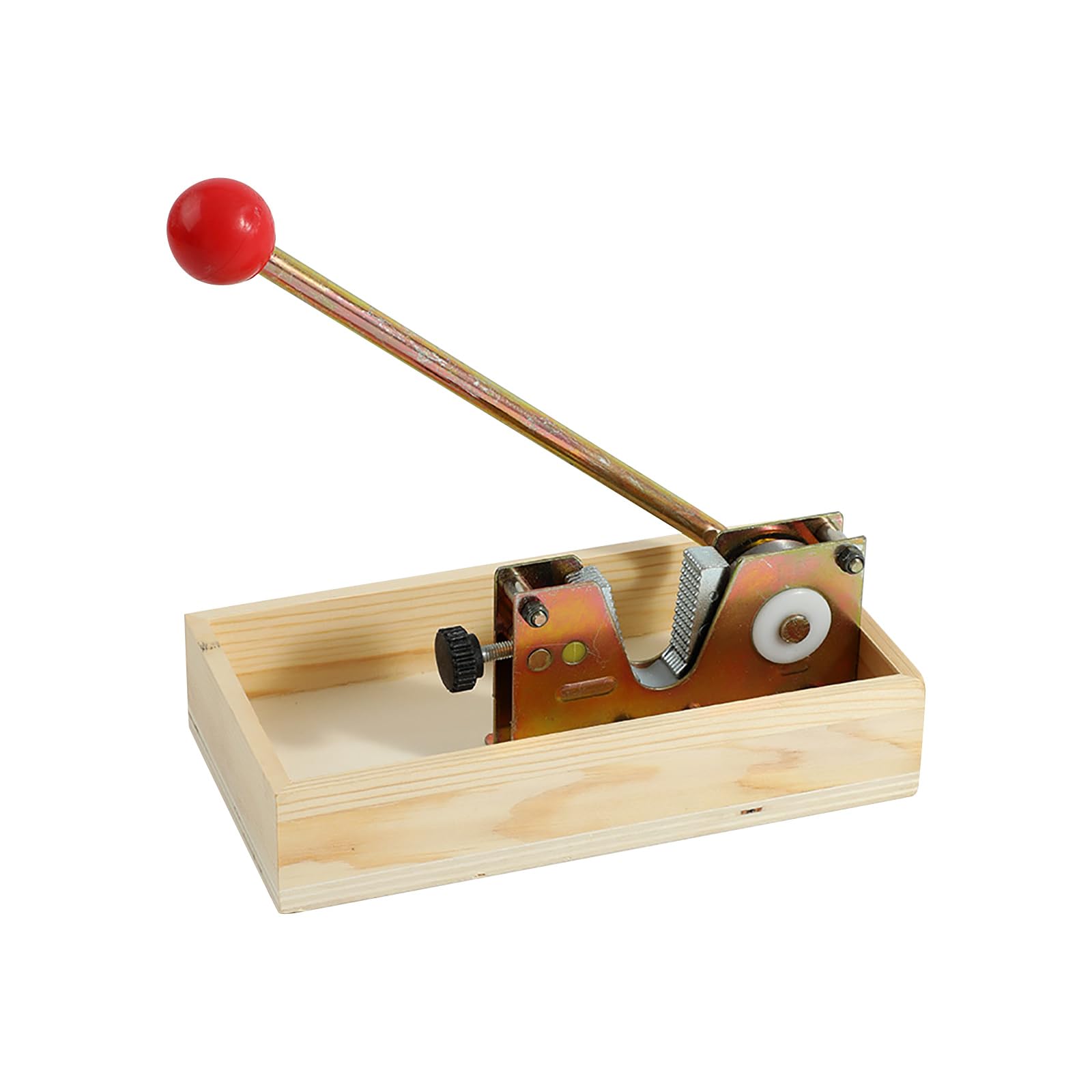 Outil de casse-noix réglable pratique avec boîte en bois Craquelé manuel avec base en bois Casse-noix pratique Casse-noix réglable