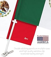 Vista 84 de Bandera de Estados Unidos con poste para coche, bandera para carros, 2 unidades, bandera de América, capó para auto, 4 de julio, decoración