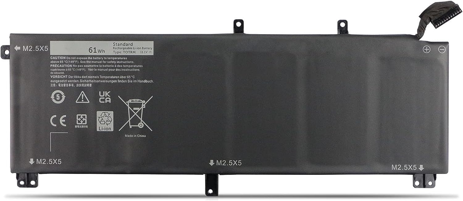 Wefly TOTRM Laptop Battery Compatible for Dell XPS 15 9530 Precision M3800 TOTRM 0H76MY H76MV 07D1WJ 7D1WJ Y758W 701WJ 0Y758W Laptop Battery
