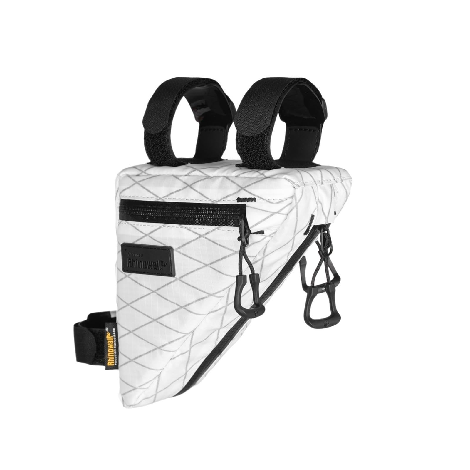 Borsa con telaio triangolare for bici impermeabile da 1 pezzo da 0,9 litri | Guida quotidiana, viaggi in bikepacking, negozio di piccoli accessori for il ciclismo(White)