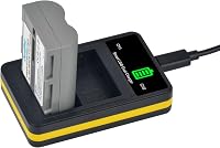 DuraPro 2x EN-EL3e Akkumulátor + LED Dupla USB Töltő Type-C Porttal Nikon D50 D70 D80 D90 D100 D200 D300 D700 Fényképezőgépekhez 5