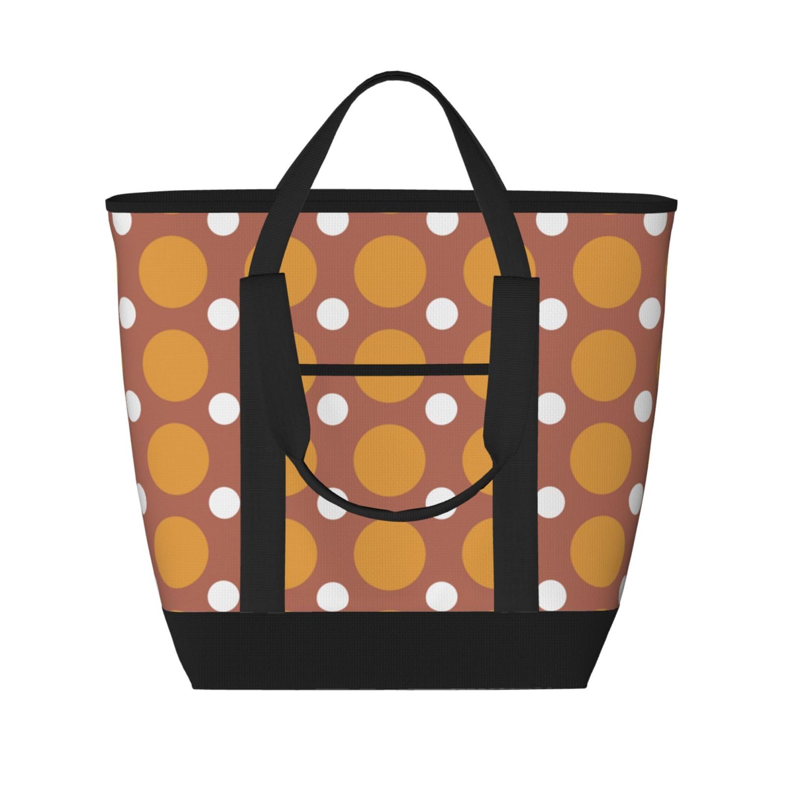 Sac d'épicerie isotherme réutilisable à pois grand format pour courses