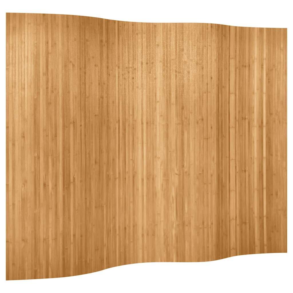 HUAKEHOM Paravent Raumteiler PflegeleichtTrennwand für Wohnzimmer Schlafzimmer Büro Spanische Wand Sichtschutz Modern Bambus Natur 250x165 cm